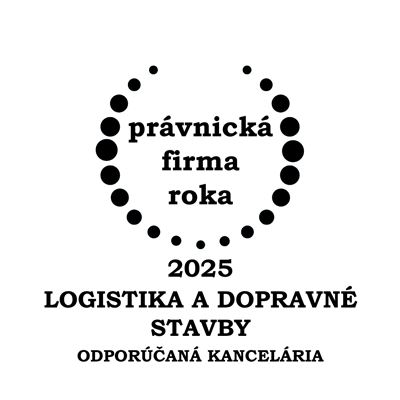 Právnická firma roka 2025 - Logistika a dopravné stavby